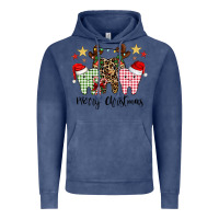 Vintage Denim merry christmas tooth Vintage Hoodie - CowhideDigitalArt