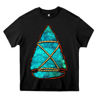 Black turquoise arrowhead Heavy Core Tee - Jasminsmagicworld