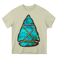 Mossy turquoise arrowhead Heavy Core Tee - Jasminsmagicworld