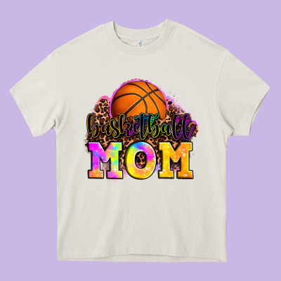 Basketball Mom Heavy Core Tee Designed By Oliviacreatesart