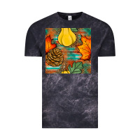 Cloud Black fall pumpkins seamless pattern Vintage Tee - BundleAndBundleShop