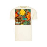 Vintage Arctic fall pumpkins seamless pattern Vintage Tee - BundleAndBundleShop