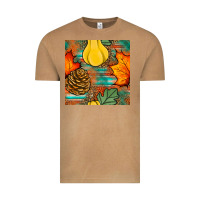 Vintage Camel fall pumpkins seamless pattern Vintage Tee - BundleAndBundleShop