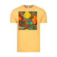 Vintage Mustard fall pumpkins seamless pattern Vintage Tee - BundleAndBundleShop