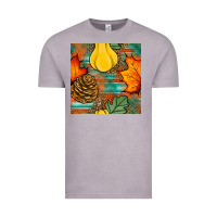 Vintage Zinc fall pumpkins seamless pattern Vintage Tee - BundleAndBundleShop