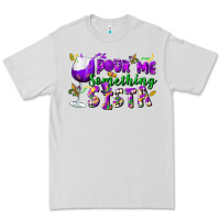 Dove Grey Pour me something sista Premium Tee - FaDigitalArtStudio