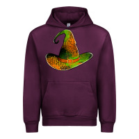 Mauve Wine leopard witch hat Urban Hoodie - Jasminsmagicworld