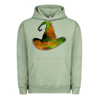 Pigment Oil Green leopard witch hat Urban Hoodie - Jasminsmagicworld
