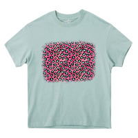 Arona pink glitter leopard with heart background Heavy Core Tee - OliviaCreatesArt