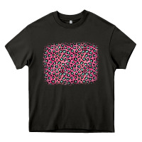 Asphalt pink glitter leopard with heart background Heavy Core Tee - OliviaCreatesArt