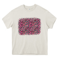 Cream pink glitter leopard with heart background Heavy Core Tee - OliviaCreatesArt