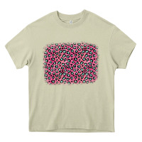 Mossy pink glitter leopard with heart background Heavy Core Tee - OliviaCreatesArt