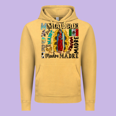 Madre Vintage Hoodie Designed By Cowhidedigitalart