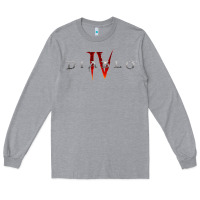 Heather Grey Diablo 4 Gämë Online Long Sleeve Tee - baoMotion
