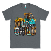 Charcoal Heather wild child kids car Classic Tee - OliviaCreatesArt