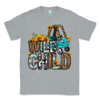 Heather Grey wild child kids car Classic Tee - OliviaCreatesArt