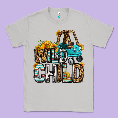 Wild Child Kids Car Classic Tee Designed By Oliviacreatesart