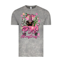 Cloud Rock Pink Christmas Truck Gnome Vintage Tee - FaDigitalArtStudio