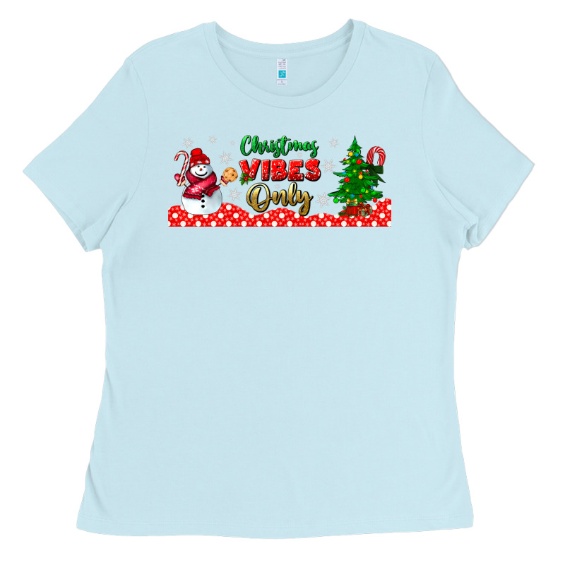 Christmas Vibes Only Libbey Glass Ladies Tee by BundleAndBundleShop | Teevron