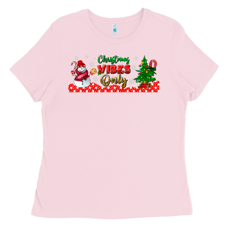 Christmas Vibes Only Libbey Glass Ladies Tee by BundleAndBundleShop | Teevron