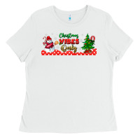 White christmas vibes only libbey glass Ladies Tee - BundleAndBundleShop