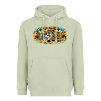 Matcha Blessed Sunflower Gemstone Heavyweight Hoodie - RanaPortraitStore