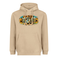Mushroom Blessed Sunflower Gemstone Heavyweight Hoodie - RanaPortraitStore