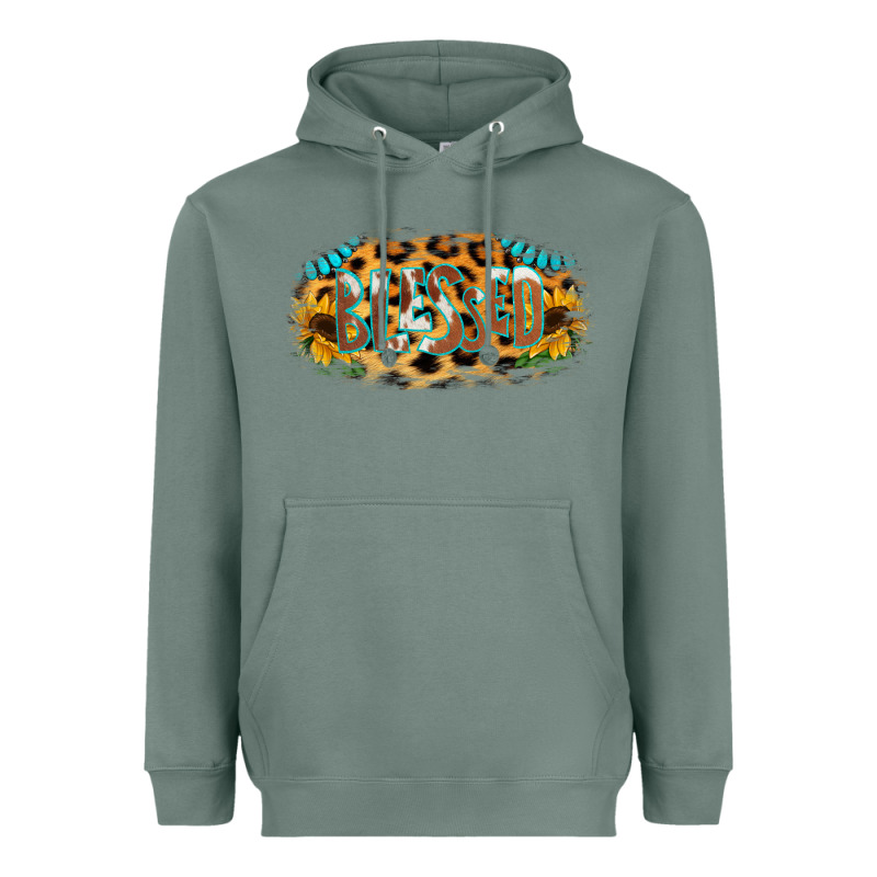 Blessed Sunflower Gemstone Heavyweight Hoodie by RanaPortraitStore | Teevron