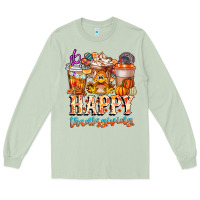 Matcha happy thanksgiving Long Sleeve Tee - CowhideDigitalArt
