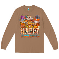 Toasted Coconut happy thanksgiving Long Sleeve Tee - CowhideDigitalArt