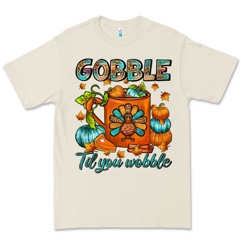 Gobble Til You Wobble Coffee Mug Premium Tee by FaDigitalArtStudio | Teevron