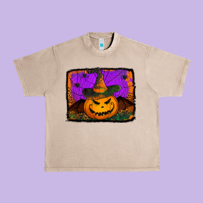 Jack O' Lantern Pumpkin Urban Heavy Tee Designed By Jasminsmagicworld