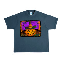 Midnight Navy jack o' lantern pumpkin Urban Heavy Tee - Jasminsmagicworld
