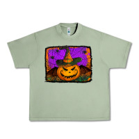 Oil Green jack o' lantern pumpkin Urban Heavy Tee - Jasminsmagicworld