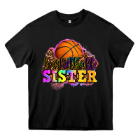 Black basketball sister Heavy Core Tee - OliviaCreatesArt