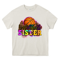 Cream basketball sister Heavy Core Tee - OliviaCreatesArt