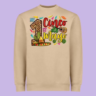 My First Cinco De Mayo Heavyweight Sweatshirt Designed By Ranaportraitstore