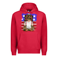 Cardinal military gnomes boots american flag Premium Hoodie - Artiststas