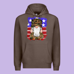 Military Gnomes Boots American Flag Premium Hoodie Designed By Artiststas