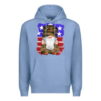 Colony Blue military gnomes boots american flag Premium Hoodie - Artiststas