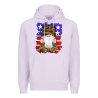 Lilac military gnomes boots american flag Premium Hoodie - Artiststas