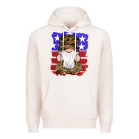 Pale Pink military gnomes boots american flag Premium Hoodie - Artiststas