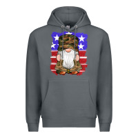 Rock military gnomes boots american flag Premium Hoodie - Artiststas