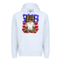 White military gnomes boots american flag Premium Hoodie - Artiststas