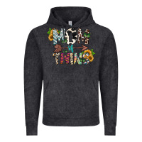 Vintage Black mom of twins Vintage Hoodie - CowhideDigitalArt