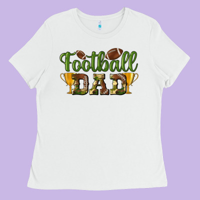 Football Dad Ladies Tee Designed By Bundleandbundleshop