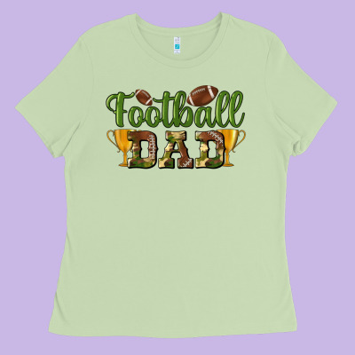 Football Dad Ladies Tee Designed By Bundleandbundleshop