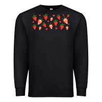 Black strawberry Premium Sweatshirt - Jasminsmagicworld