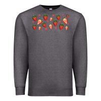 Charcoal Heather strawberry Premium Sweatshirt - Jasminsmagicworld