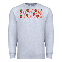 Heather Grey strawberry Premium Sweatshirt - Jasminsmagicworld